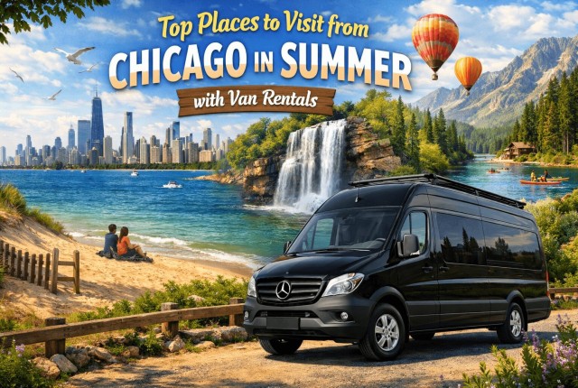 Top Places to Visit from Chicago in Summer with Van Rentals