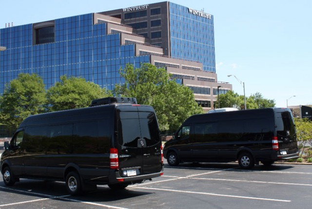 Rental Vans in Parking Lot