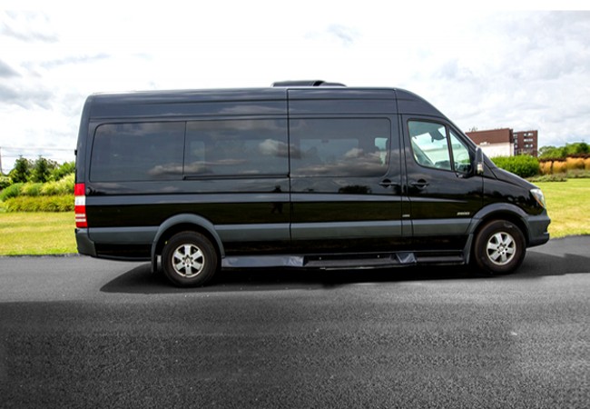 Black Mercedes Sprinter Van Rental