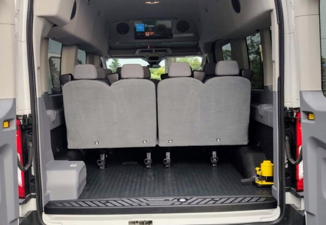 Cargo Space View of Rental Van