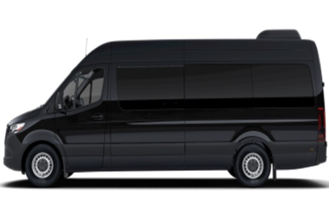 Black Mercedes Luxury Van